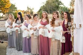 Sequin Metallic Mismatched Old Hollywood Bridesmaids Dresses Cranberry Gold Rosegold Geranium Ro Hollywood Glamour Wedding Bridesmaid Gatsby Wedding Dress