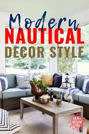 Coastal Home Decor Nautical Gets Its Sophisticated Style With Whites Blues Wicker Accessories Coastal Living Rooms Nautical Decor Living Room Nautical Decor