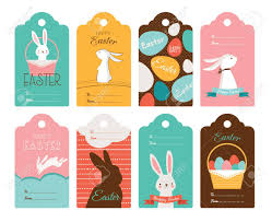 Coleccion De La Etiqueta De Pascua Con Conejitos Y Huevos De Pascua Felices Pascuas Ilustraciones Vectoriales Clip Art Vectorizado Libre De Derechos Image 52987714
