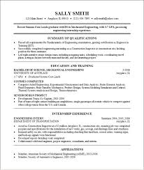 college resume template