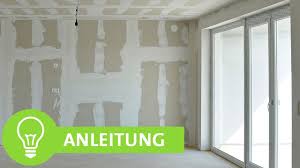 Dabei sollten sie auf die qualität des materials der rolle achten. Gipskartonplatten Spachteln Gipskarton Streichen Einfache Anleitung Fur Profi Ergebnisse Youtube