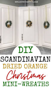 Diy Mini Wreaths For Kitchen Cabinets Diy With My Guy Mini Wreaths Scandinavian Christmas Decorations Christmas Decor Diy