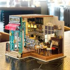 Did you know you can buy a new house online? Diy 3d Wooden Miniature House Building Kit Simon S Coffee Etsy Dollhouse Miniatures Diy Diy Dollhouse Dollhouse Kits