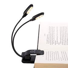 Rechargeable Warm White 10 Led Book Light Music Stand Light Easy Clip On Reading In Bed At Night 3color 3 Brightn Music Stand Lights Book Lights Light Music