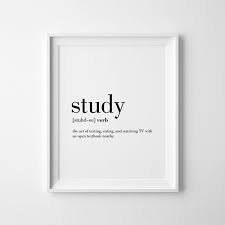 Study Definition Student Gifts Dorm Poster College Student Gift Dorm Wall Decor Study Funny Definition Gift For Student In 2020 Dorm Wall Decor Dorm Posters Studying Funny