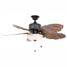 Frequently asked questions (faq) on home depot q: Home Decorators Collection Palm Cove 52 In Led Indoor Outdoor Natural Iron Ceiling Fan With Light Kit 51422 The Home Depot