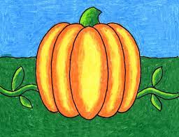 This instruction will help those who want to learn how to draw still lifes and drawings for halloween. How To Draw An Easy Pumpkin Art Projects For Kids