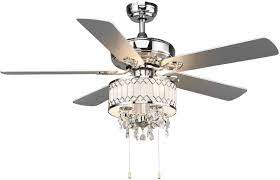 Depending on the selected model, the features may include Amazon Com Tangkula 52 Ceiling Fan With Lights Classical Crystal Ceiling Fan With Pull Chain Control Elegant Modern Ceiling Fans With Chandeliers 5 Iron Reversible Blades Metal Cover Mute Motor Silver Kitchen