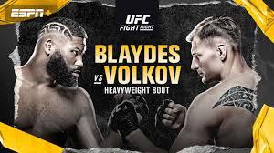 View fight card, video, results, predictions, and news. Ufc On Espn 11 Balydes Vs Volkov Fight Card Date Start Time And Where To Watch Mykhel