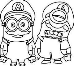 Minions Cosplay Mario World Capa Para Minion Coloring Pages Minions Coloring Pages Super Mario Coloring Pages