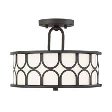 34 Off Selby Oil Rubbed Bronze Two Light Semi Flush Mount Drum By 251 First Add A Li Semi Flush Mount Lighting Flush Mount Ceiling Lights Semi Flush Lighting