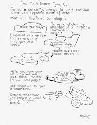 The monster truck drawing is almost complete, but it looks quite flat. How To Draw A Flying Car See More Worksheets At My Blogger Http Drawinglessonsfortheyoungartist Blogspot Com Drawings Space Drawings Car Drawing Easy