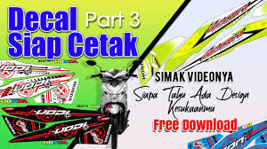 Dwonload pola striping decal klx full body cdr / pola striping vega r.cdr : Free Decal Siap Cetak Part 3 Format Cdr X7 Icon Thailook Youtube