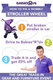 Wondering What To Do With Your Old Stroller Trade In Your Used Stroller And You Ll Get 25 Off A New One During The Great Trad Babies R Us Baby Prep Baby