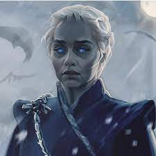 Night Queen Daenerys Khaleesi Game Of Thrones Art White Walker Night King Game Of Thrones Art A Song Of Ice And Fire White Walker