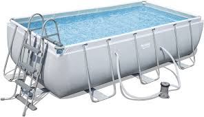 Bestway 56441 Kit Piscine Tubulaire Bleu 404 X 201 X 100 Cm Amazon Fr Jardin