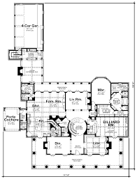 House Plan 66446 Plantation Style With 9360 Sq Ft 5 Bed 5 Bath 2 Half Bath