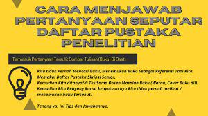 We did not find results for: Cara Menjawab Pertanyaan Seputar Daftar Pustaka Penelitian Youtube