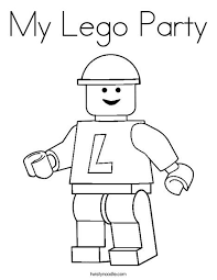 My Lego Party Coloring Page Lego Coloring Pages Birthday Coloring Pages Lego Coloring