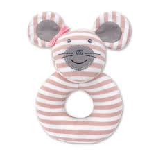 Organic Farm Buddies Ballerina Mouse Teething Rattle Organic Toy Rattles Rattle