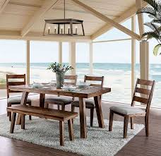 However, many of the common oak table and chairs for sale are for dining. Signe 7 Piece Dining Room Set In Light Oak Finish By Furniture Of America Foa Cm3346