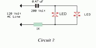 Simple Transformerless For Led Driver Led Circuit Electronics Circuit