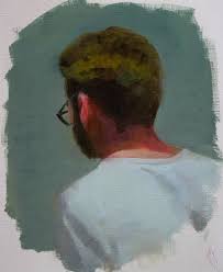 Back View Of A Man Painting Painting Portrait Painting Art