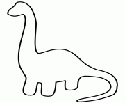 This simple activity of coloring can be used for your kid's benefit. Easy Simple Dinosaur Coloring Pages Coloring And Drawing