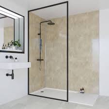 Shower12l travertine tile travertine bathrooms provide a touch of rome | naperville illinois. Multipanel Classic 3526 Travertine Wall Panels 2400mmx1200mm Hydrolocked T G