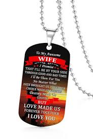 Beautiful To My Wife Necklace From Husband Best Gift For Birthday Graduation Mi Christmas Gifts For Wife Girlfriend Gifts Personalised Gifts For Girlfriend