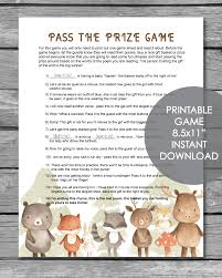 Maybe you would like to learn more about one of these? Printable Pass The Prize Baby Shower Game Woodland Animals Watercolor Theme Print It Baby