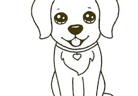 Either lightly draw the blue portions of the lines or don't draw them at all. How To Draw Cute Puppy Step By Step Easy For Kids And Beginners