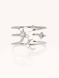 Abigail Moon Stars Ring Moon And Star Ring Star Ring Rings