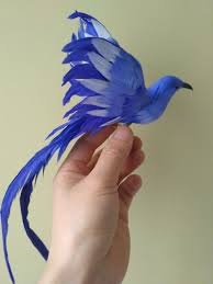 Blue Birds With Long Tail Feathers About 18x28cm Blue Feathers Spreading Wings Long Tail Bird Model Foam Feathers Handicraft Garden Decoration Gift D0998 Blue Feather Feather Birds