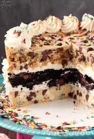 Chocolate Chip Cookie Layer Cake The Ultimate Cookie Cake Recipe Recipe Chocolate Chip Cookie Cake Cookie Cake Recipe Ultimate Chocolate Chip Cookie
