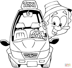 Coloriage Chauffeur De Taxi Coloriages A Imprimer Gratuits