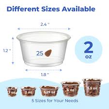 Amazon.com: Fit Meal Prep 250 Pack 2 oz Jello Shot Cups with Lids,  Disposable Souffle Portion Cups for Sauce : Industrial & Scientific