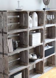 Bookshelf Idea Would Love To Find Some Distressed Milk Crates Home Diy Crate Diy Crate Storage