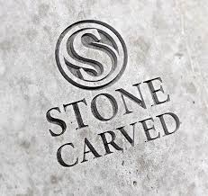 Logo mockup logo template business card design facebook cover. Carved Stone Logo Mockup Psd Free Download Free Psd Point