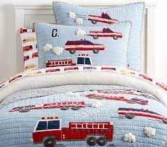 World's largest used fire truck selection. Wyatt Firetruck Kids Bedding Pottery Barn Kids