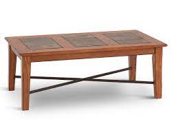 Rustic pine queen bed, dresser & mirror. New Aspen Rectangle Coffee Table Furniture Row