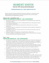 Hr intern job description sample 10 examples in word pdf. Senior Hr Generalist Resume Samples Qwikresume