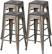 Amazon Com 30 Inch Bar Height Patio Stools Stools Bar Chairs Chairs Patio Lawn Garden Metal Bar Stools Bar Stools Metal Bar