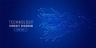 Blue Technology Background With Circuit Free Vector Freepik Freevector Freebackground Freeb Technology Background Circuit Diagram Graphic Design Logo