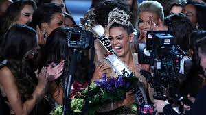 2016 г., ирис миттенар, франция. Miss Universe 2017 Demi Leigh Nel Peters Aus Sudafrika Gewinnt