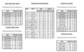 Chaps Gaiters Size Charts Jpg Dublin Clothing Australia