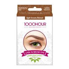 Lash & brow dye kits 1000hour lash & brow dye kit has been tried, tested and trusted for over 25 years. Plant Extract Lash Brow Dye Kit Light Brown