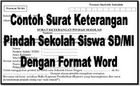 Contoh surat permohonan orang tua pindah sekolah. Contoh Surat Keterangan Pindah Sekolah Siswa Sd Mi Dengan Format Word Ops Sekolah Kita