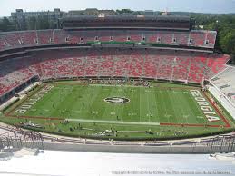 sanford stadium view from upper level 606 vivid seats