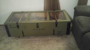Mosin nagant crates were pretty common as well, and most of the coffe tables i have seen were made from those. Mosin Nagant Coffee Table Oklahoma Shooters